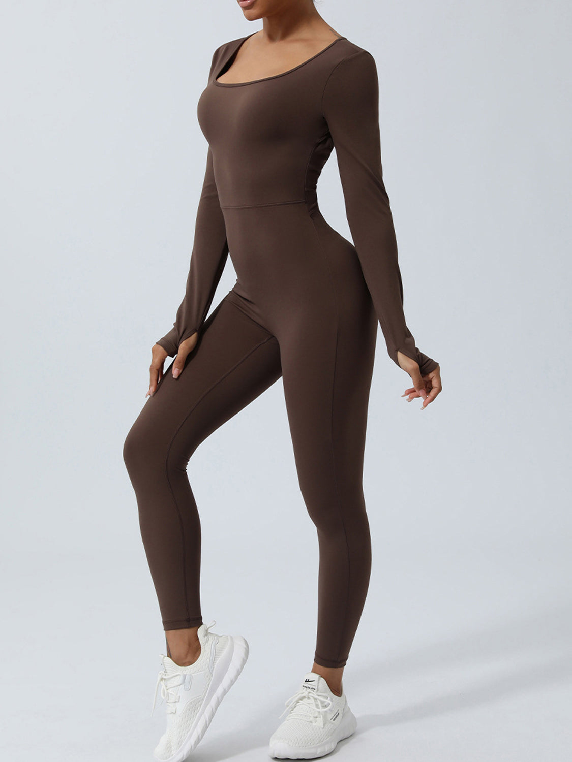 Twisted Backless Long Sleeve Jumpsuit - Get Stylish