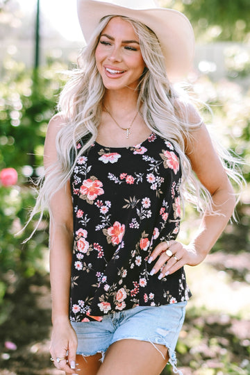 Floral Spaghetti Strap Cami