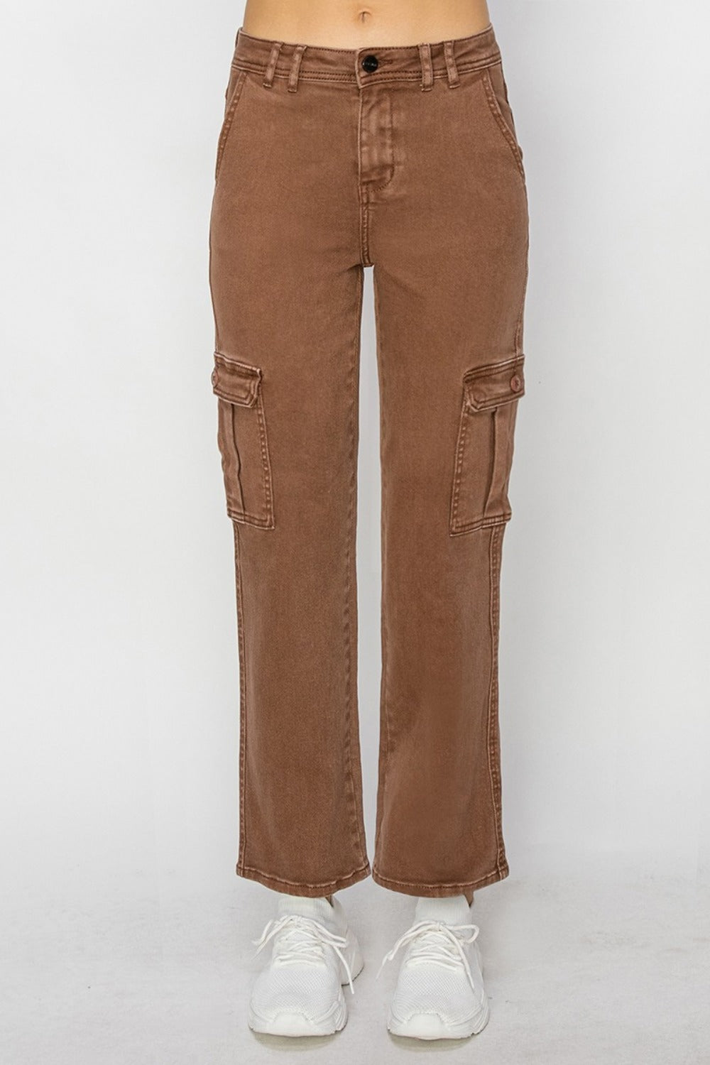 Risen Full Size High Rise Cargo Jeans - Get Stylish