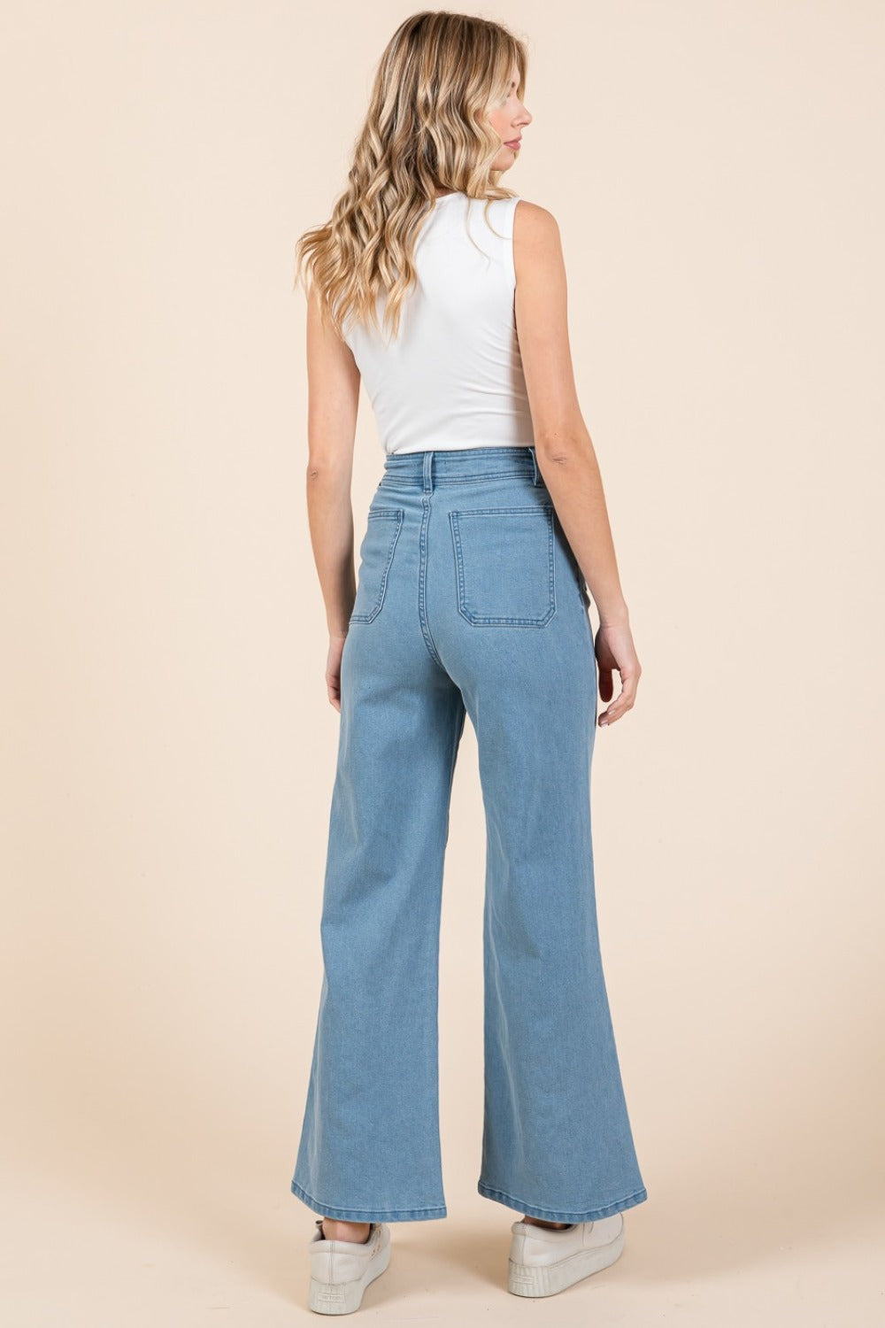 Mittoshop High Waist Wide Leg Jeans - Get Stylish