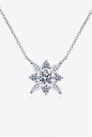 Moissanite Rhodium-Plated Necklace