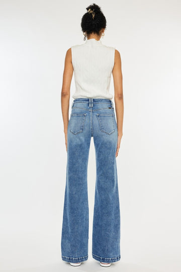 Kancan High Rise Wide Leg Jeans