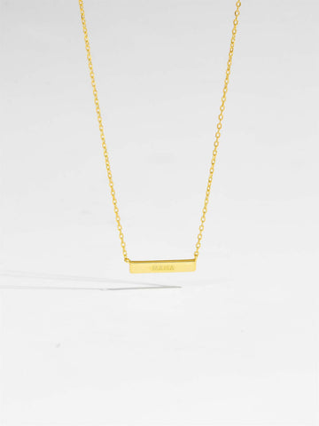 925 Sterling Silver Bar Necklace