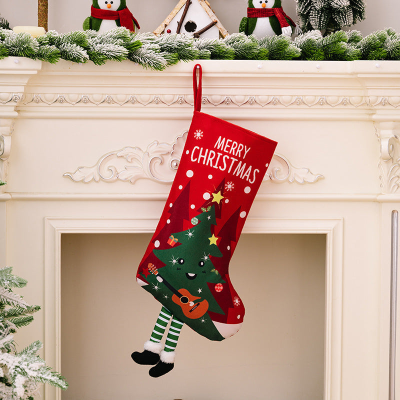 Printed Christmas Stocking Hanging Widget - Get Stylish