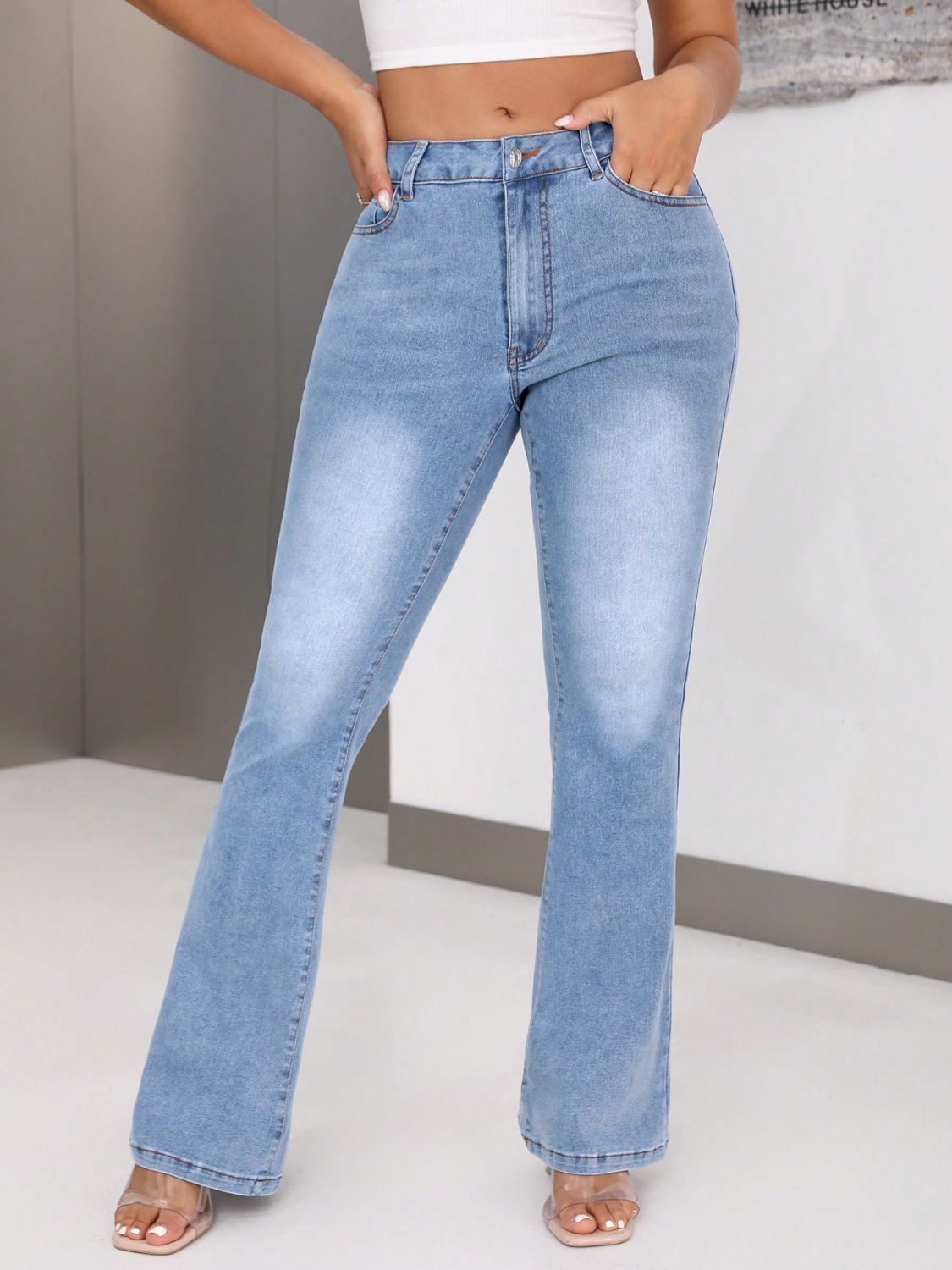 Bootcut Jeans with Pockets - Get Stylish