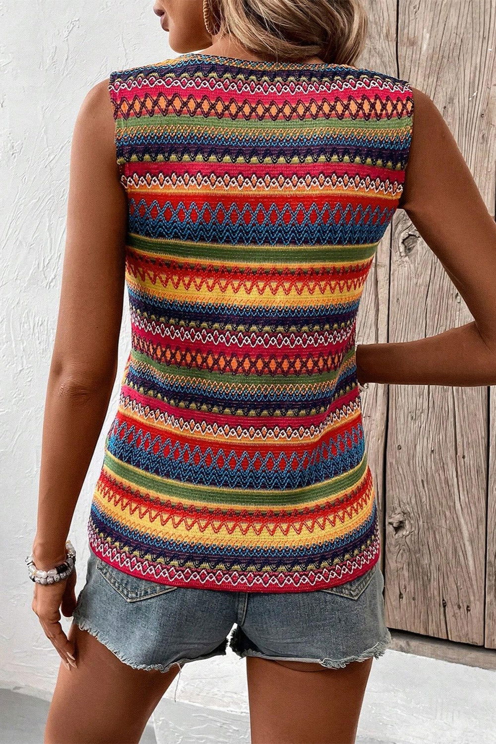 Contrast Round Neck Tank - Get Stylish