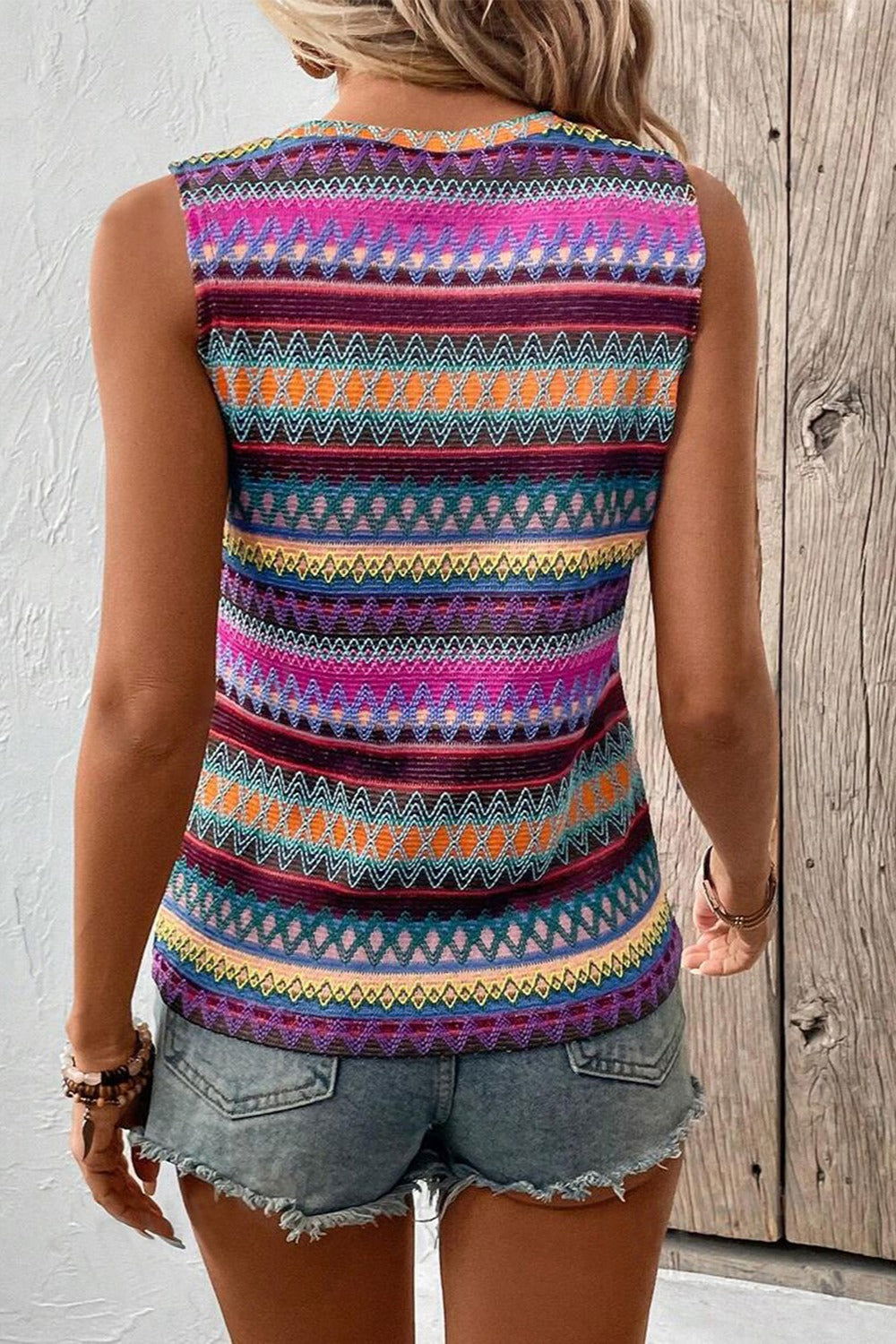 Contrast Round Neck Tank - Get Stylish