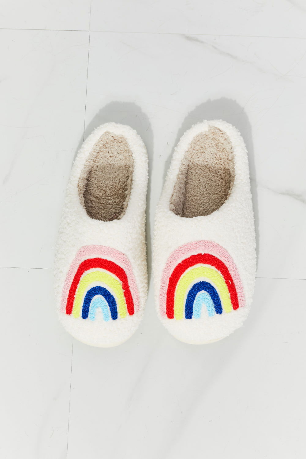 MMShoes Rainbow Plush Slipper - Get Stylish