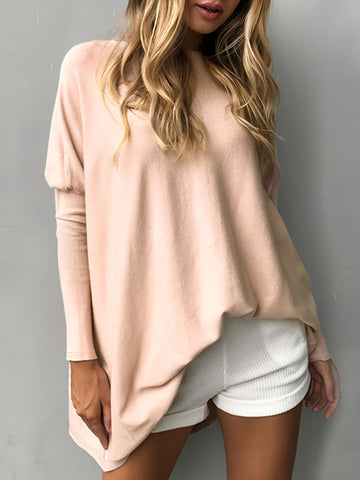 Round Neck Long Sleeve Top