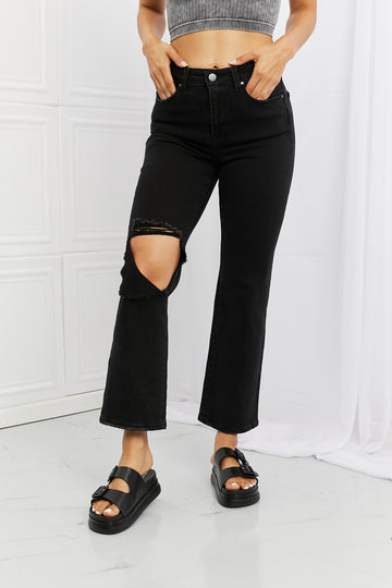 RISEN Full Size Yasmin Relaxed Distressed Jeans