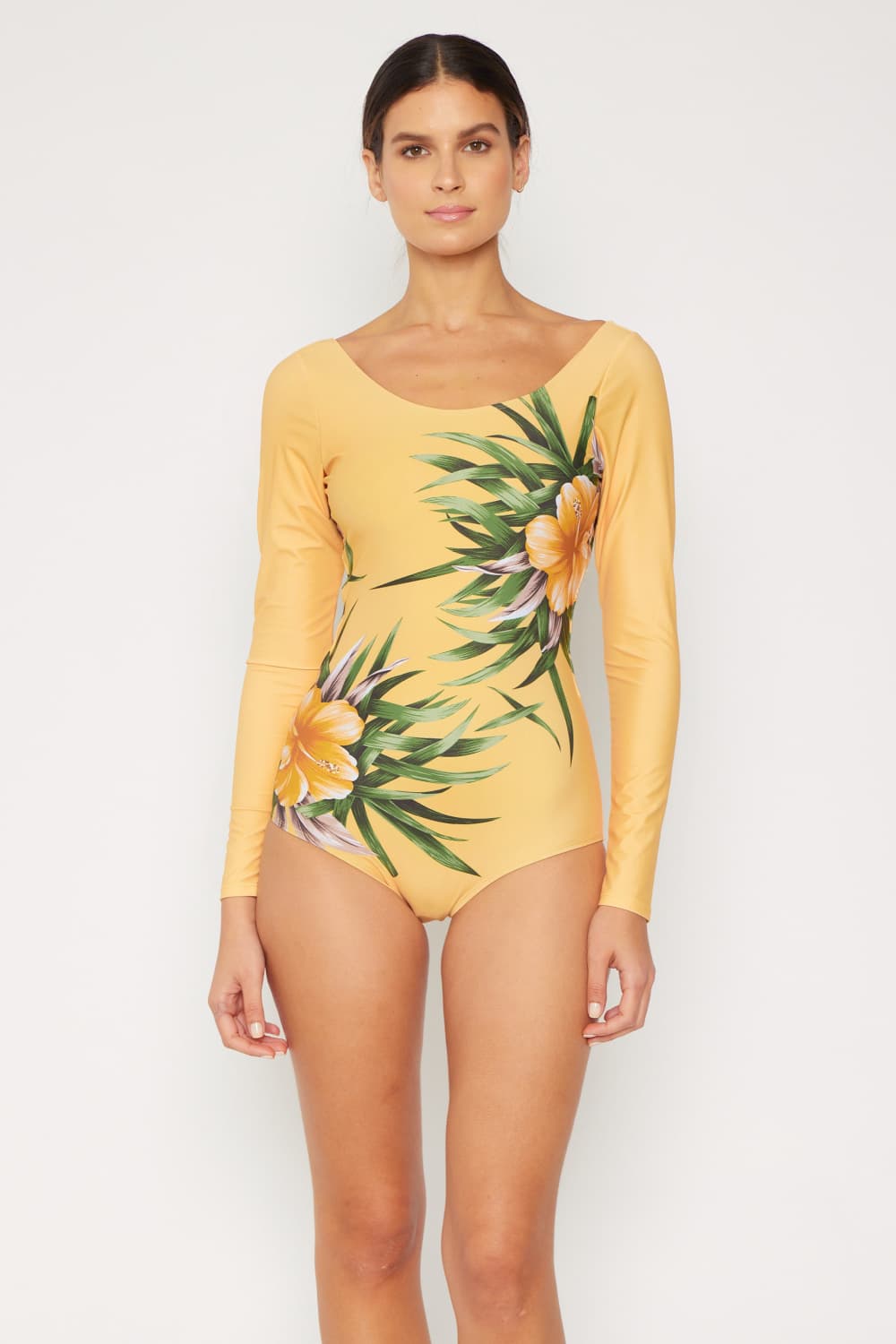 Marina West Swim Cool Down Longsleeve One-Piece Swimsuit - Get Stylish